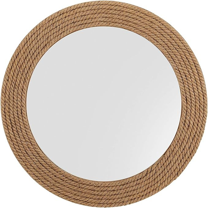 Nagina International Vintage Maritime Rope Accentuated Wall Decor Mirror | Plane Bathroom Mirror ... | Amazon (US)