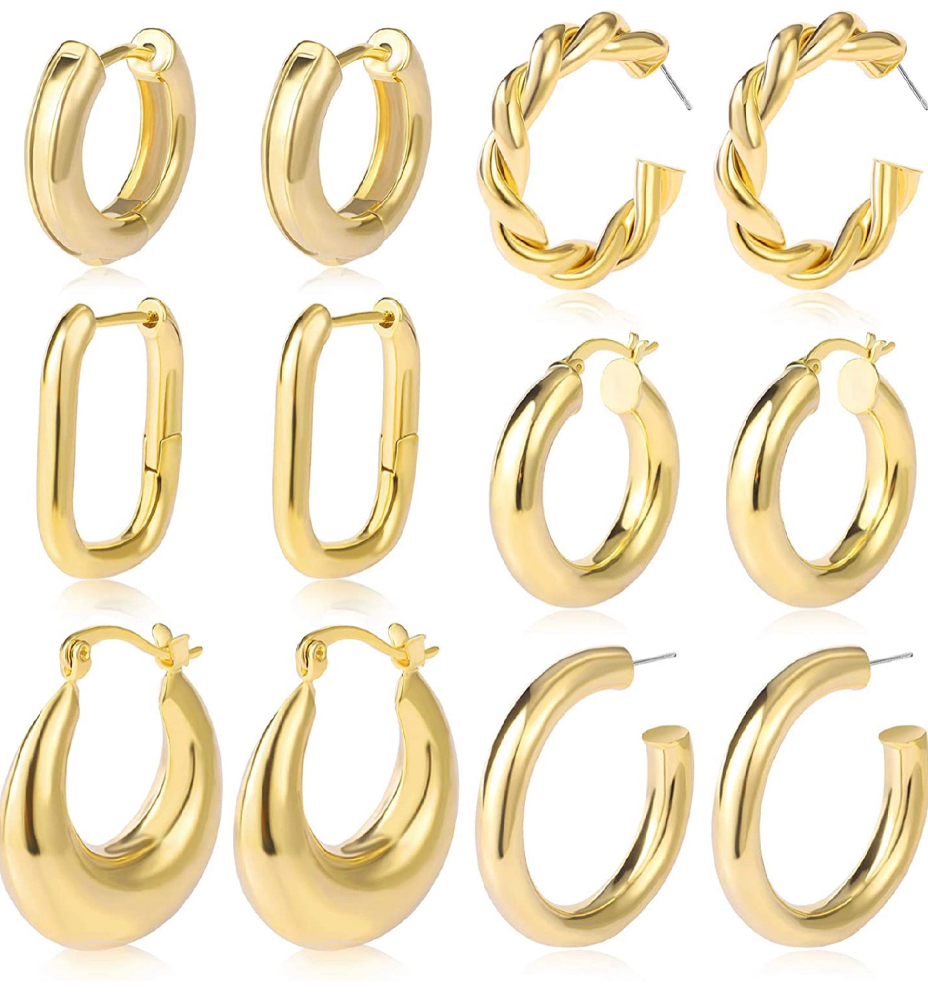 Luxury Stud big gold hoop Earring … curated on LTK