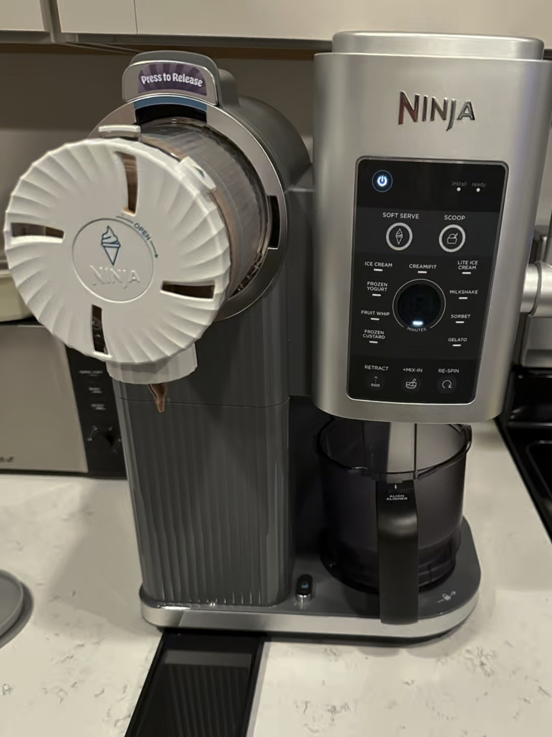 Making soft serve ice cream for the first time with our Ninja Swirl by Creami 😍 what should we make next? 

#LTKFamily #LTKHome #LTKMostLoved