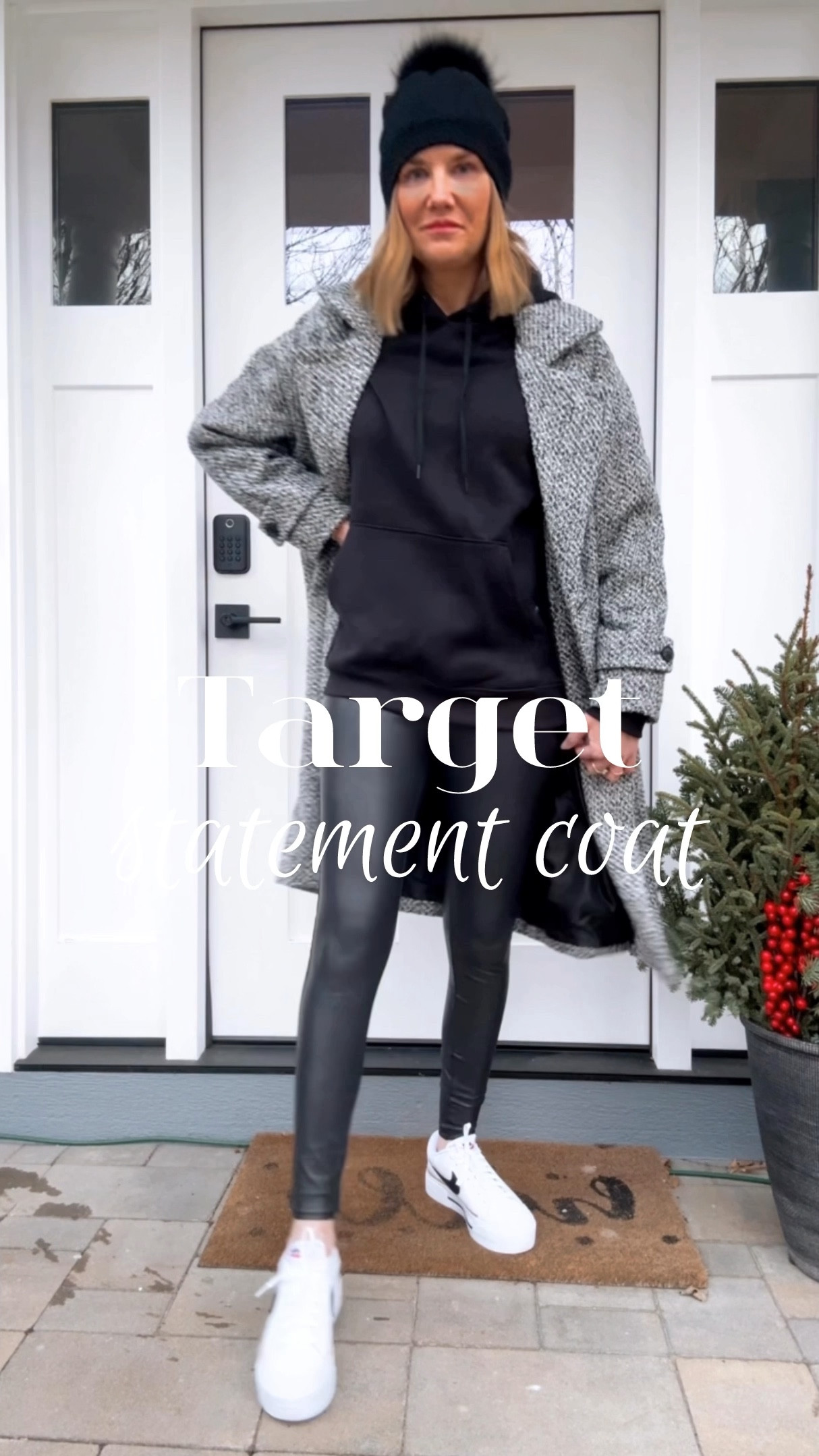 I’m wearing a medium in this coat but could have gotten a small and I wear these $10 faux leather leggings more than my Spanx!
@targetstyle @walmartfashion 

Winter outfit, long overcoat, affordable fashion, Nike legacy lift sneakers, comfy chic, casual winter outfit, over 40 style, timeless fashion, style at any age, monochromatic look

#LTKOver40 #LTKSeasonal #LTKStyleTip