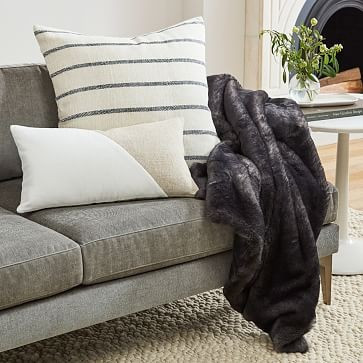 Black &amp; Stone White Pillow Cover and Throw Set | West Elm (US)