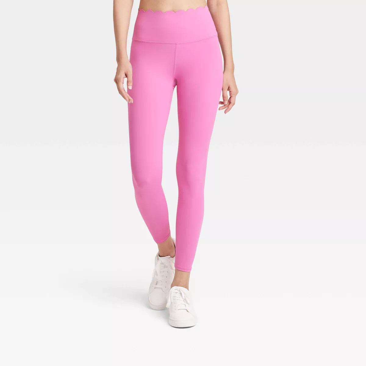 Women's Scallop Detail High-Rise 7/8 Leggings - JoyLab™ | Target