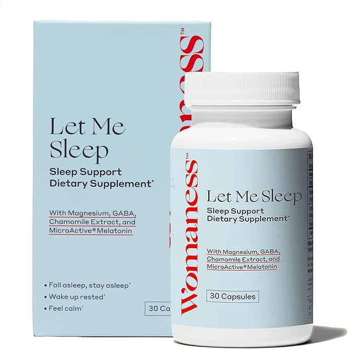 Womaness Let Me Sleep – Sleep Aid for Adults - Melatonin & Magnesium Supplement - Nighttime Res... | Amazon (US)