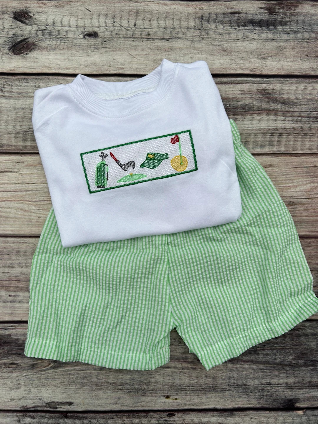 Baby/Toddler Boy Golf Shorts Set | Etsy (US)