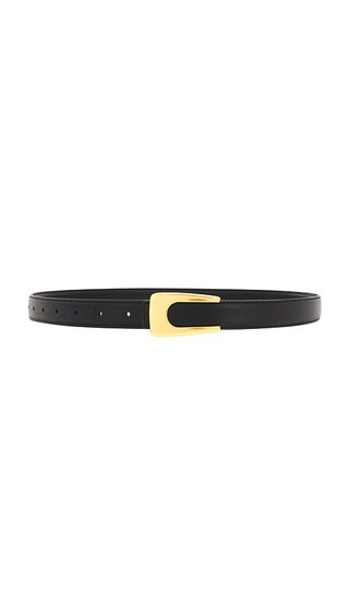 Casey Leather Belt in Gold | Revolve Clothing (Global)