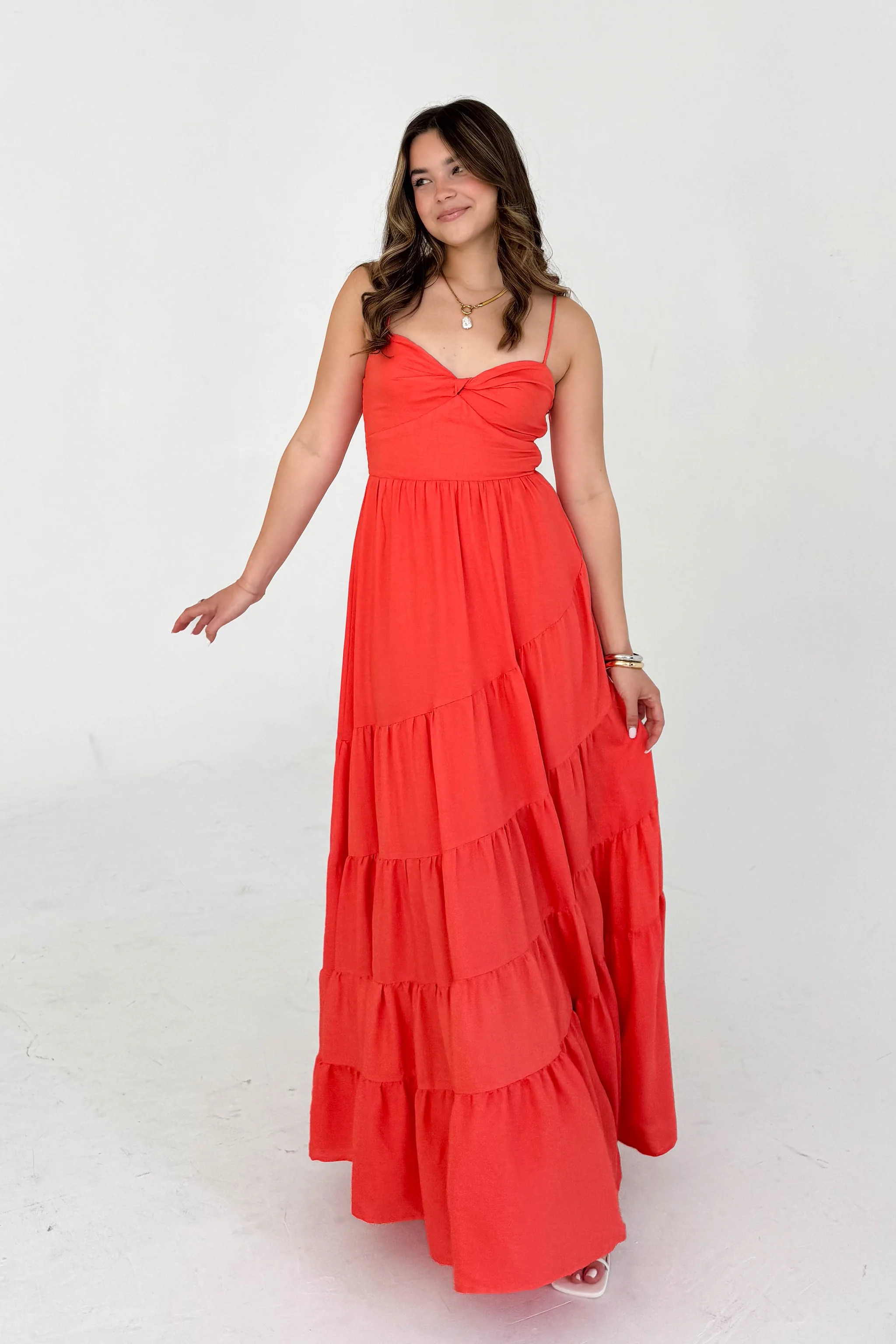 Catching Feelings Dress in Coral | Grey Bandit