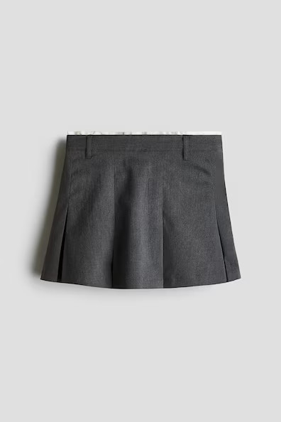 H & M - Pleated Skirt - Gray | H&M (US + CA)