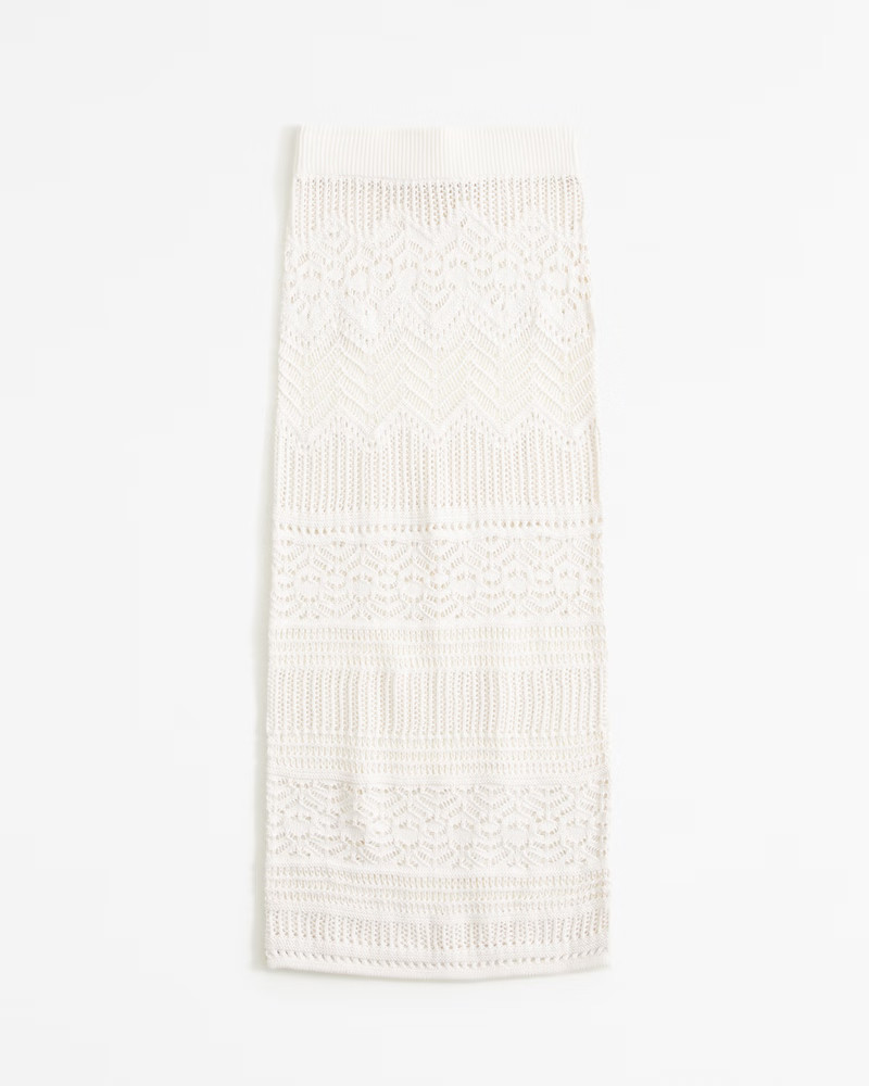 Women's Crochet-Style Maxi Skirt Coverup | Women's Swimwear | Abercrombie.com | Abercrombie & Fitch (US)
