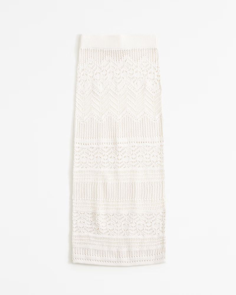 Crochet-Style Maxi Skirt Coverup | Abercrombie & Fitch (US)