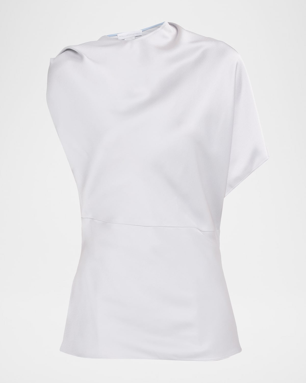 Asymmetric Drape Satin Top | Neiman Marcus