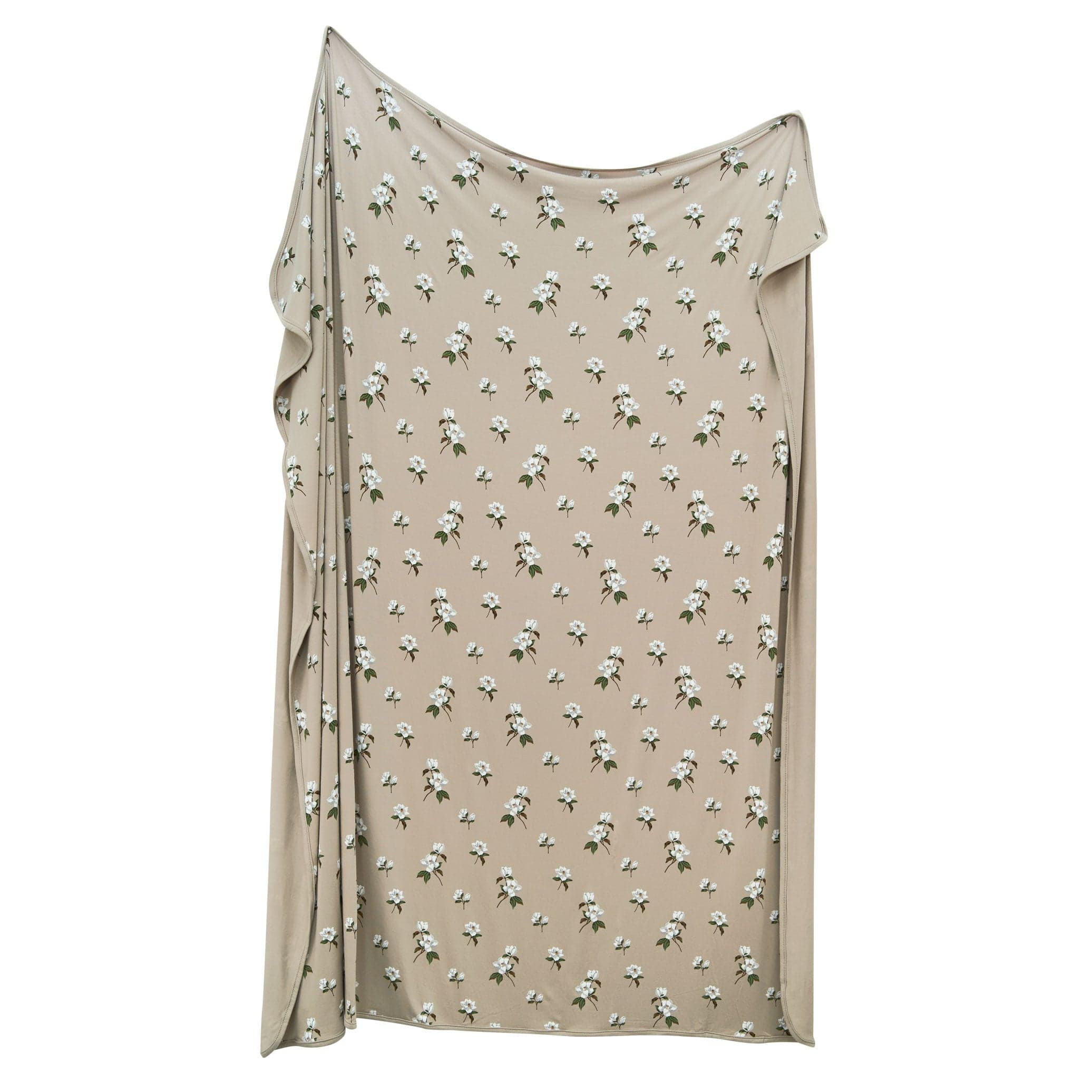 Swaddle Blanket in Small Khaki Magnolia | Kyte BABY