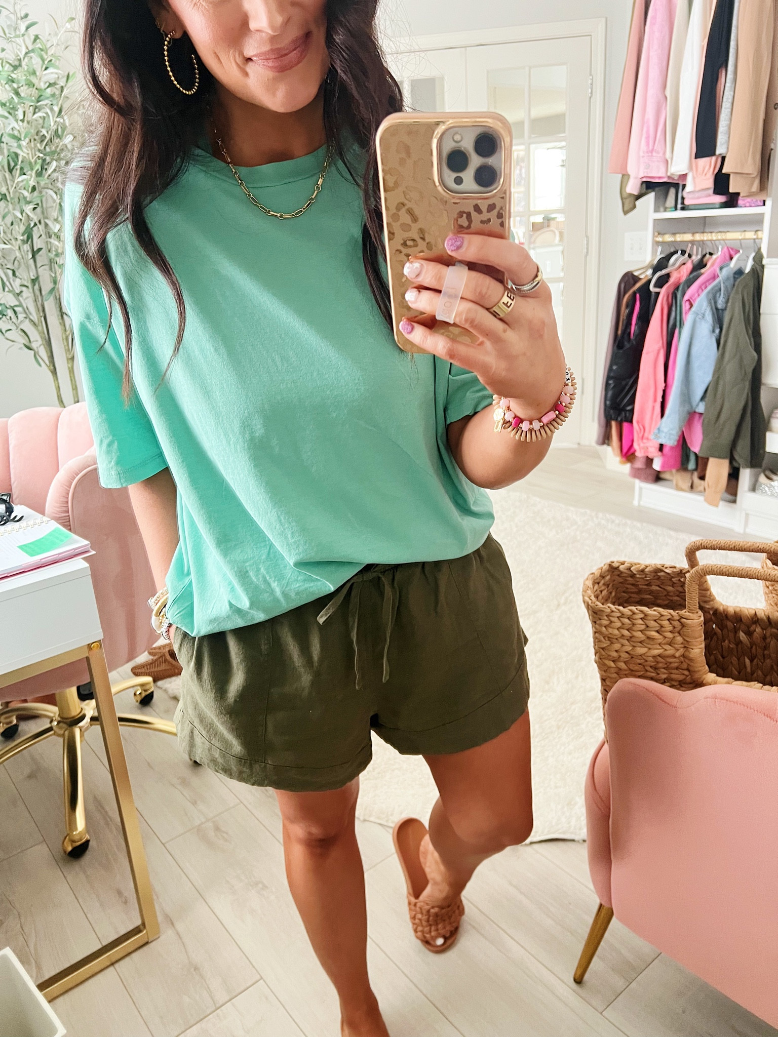 • best oversized tees! Run big, you could size down, I’m in a small 
• shorts are true to size, I’m in a medium & they are loose/comfy 
• sandals are true to size - I’m normally a 6.5 or 7 and got a 6.5 in these 

#LTKstyletip #LTKunder50 #LTKshoecrush