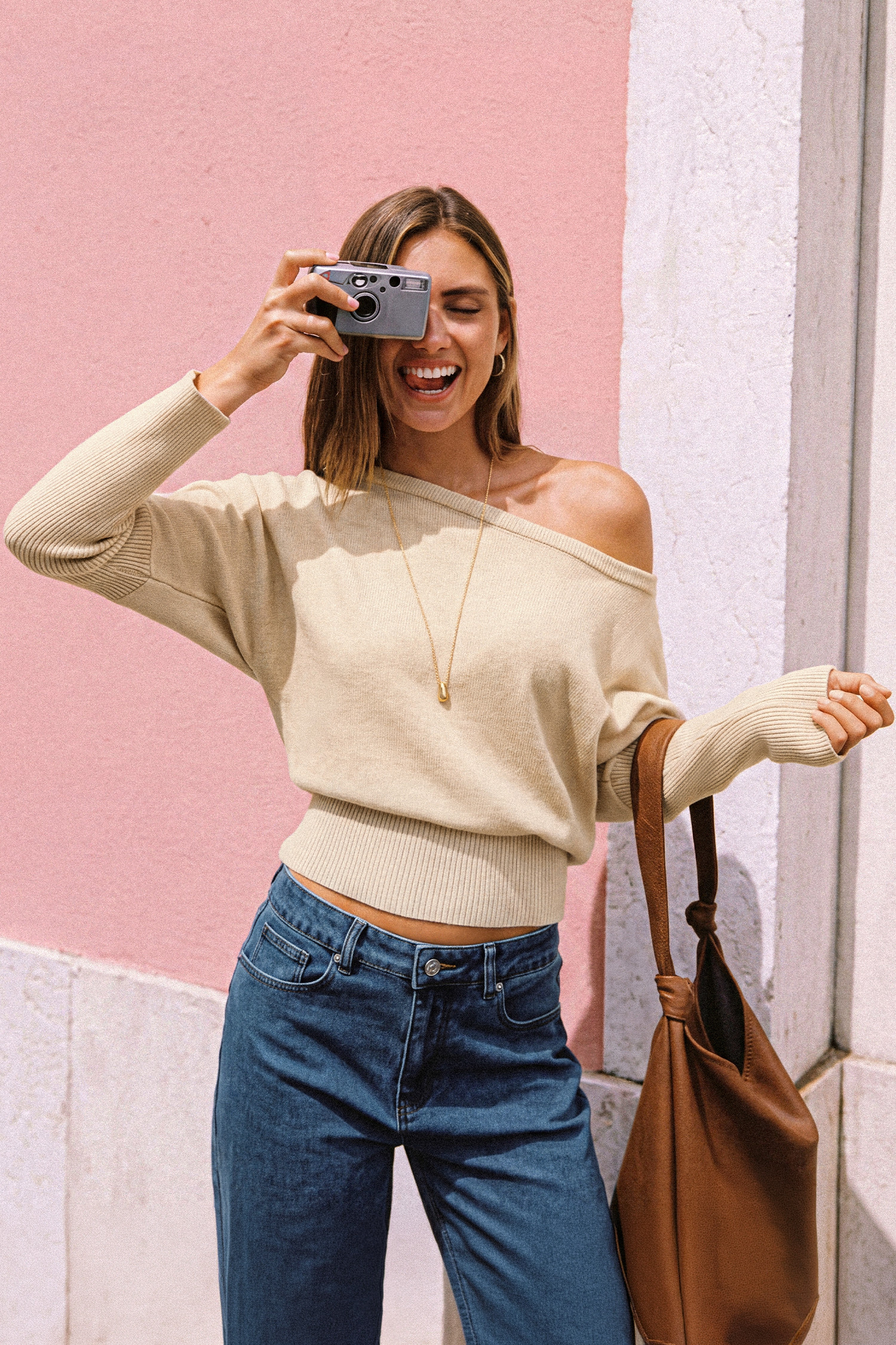 New Mood Khaki Sweater | Cupshe US