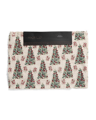 Set Of 4 Christmas Tree Placemats | TJ Maxx