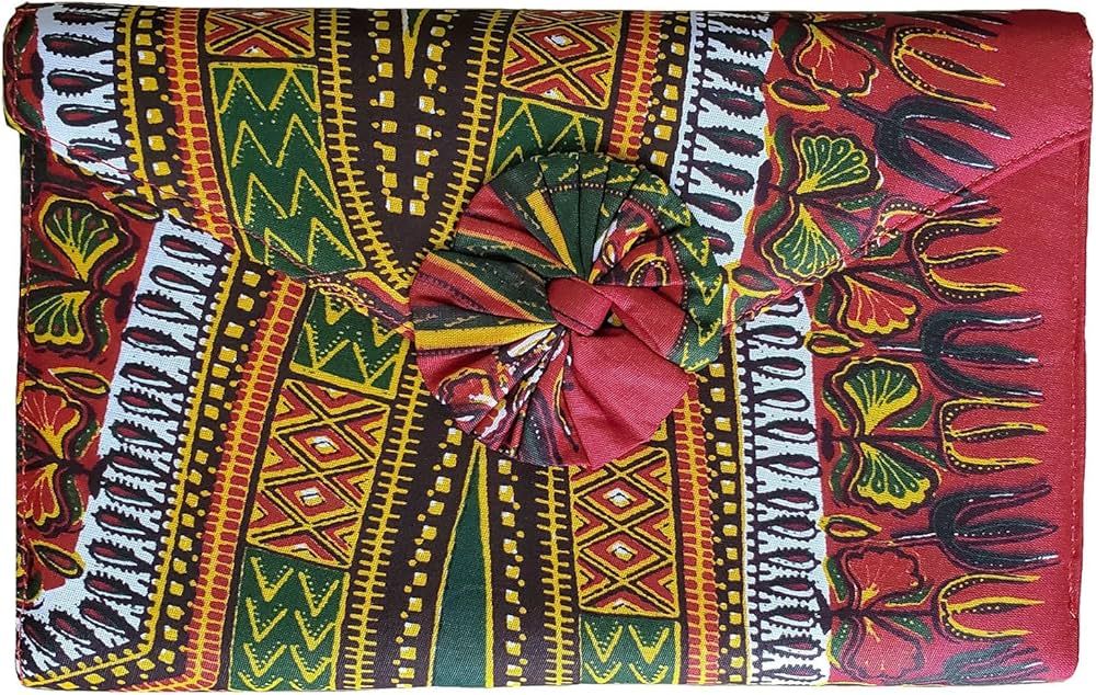 Red Dashiki African Print Clutch Purse | Amazon (US)
