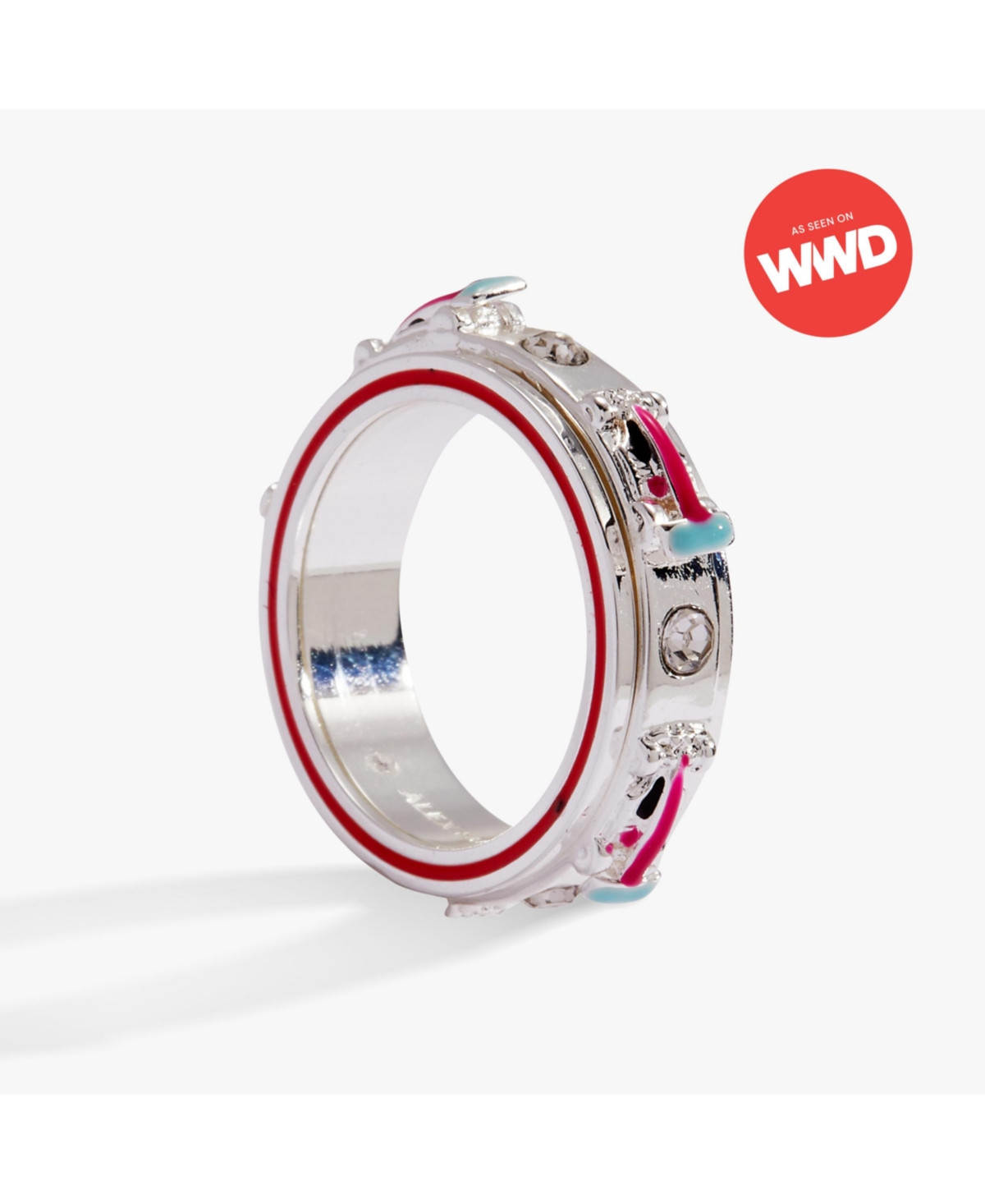 Hot Wheels Racecar Fidget Ring - Silver | Macy's