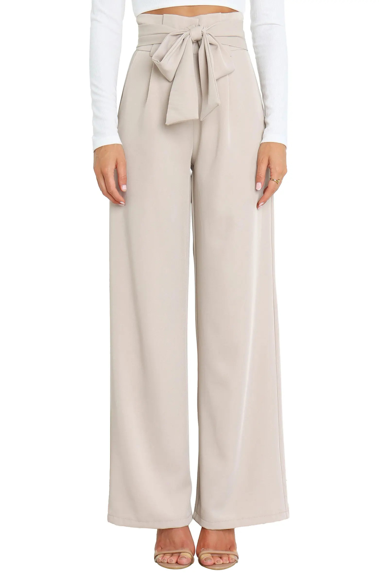Petal & Pup Kieran Tie Waist Wide Leg Pants | Nordstrom | Nordstrom