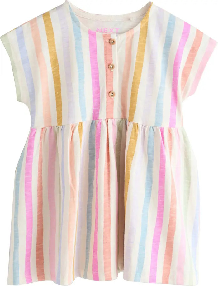 Kids' Rainbow Cotton Button-Up Dress | Nordstrom