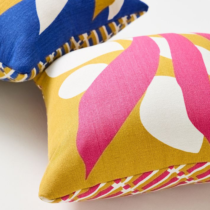 Modern Botanical Indoor/Outdoor Pillow | West Elm (US)