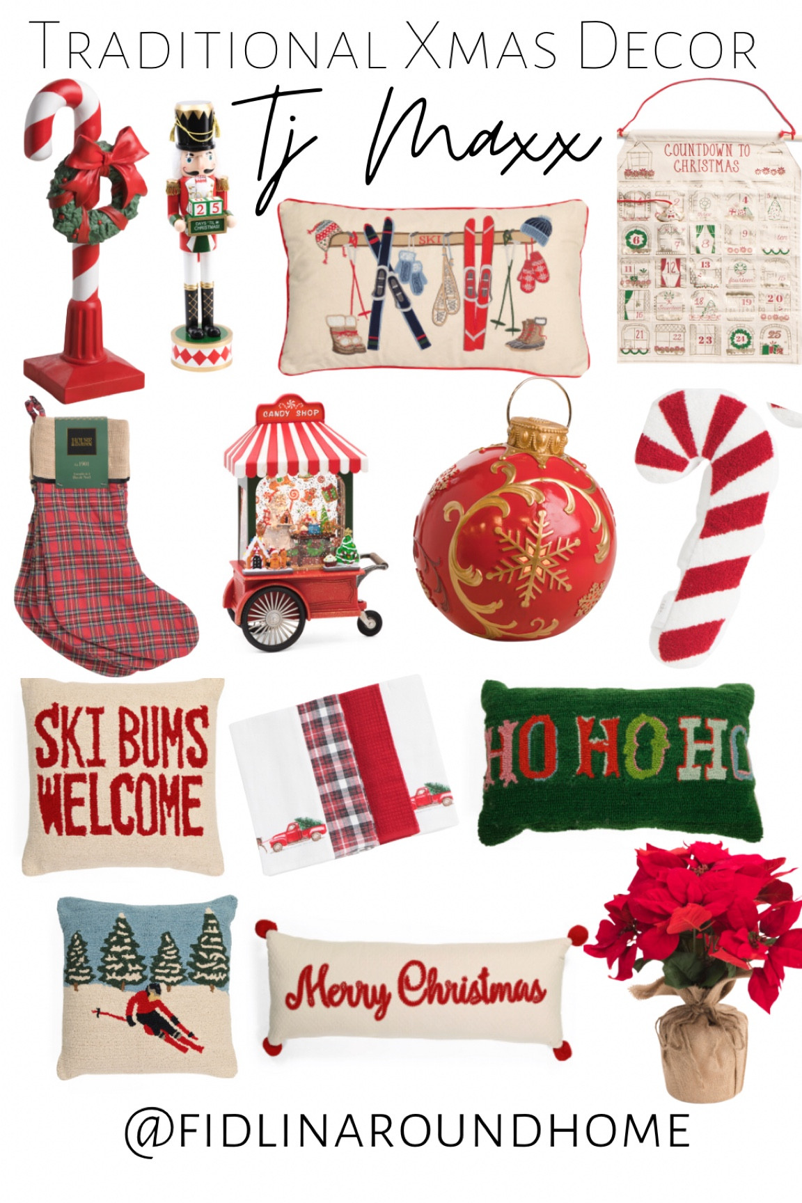 Traditional Christmas decor from TJ Maxx 🥰 gorgeous and affordable for the holidays! Options for your porch, pillows, faux poinsettias, nutcrackers, Christmas countdown calendar, towels, etc!

#LTKSeasonal #LTKhome #LTKHoliday