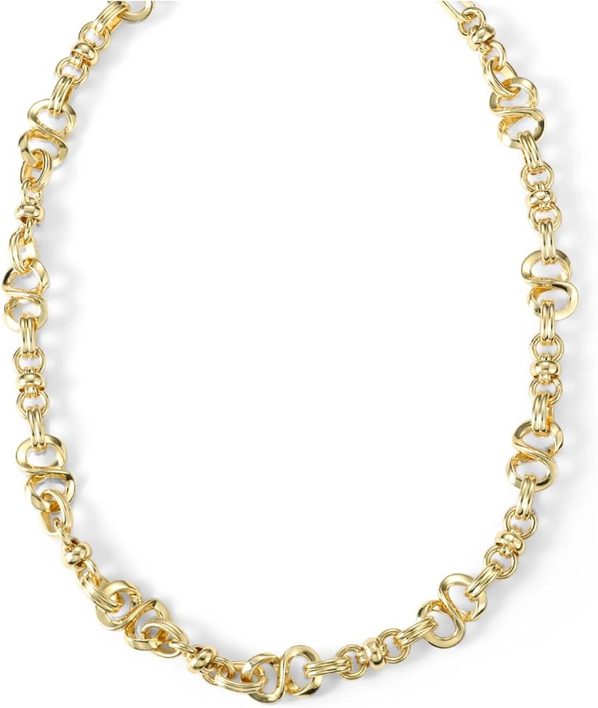 Chunky Layered Gold Necklace For Women Paperclip Link Chain Statement Compass Coin Charm Beach St... | Amazon (US)