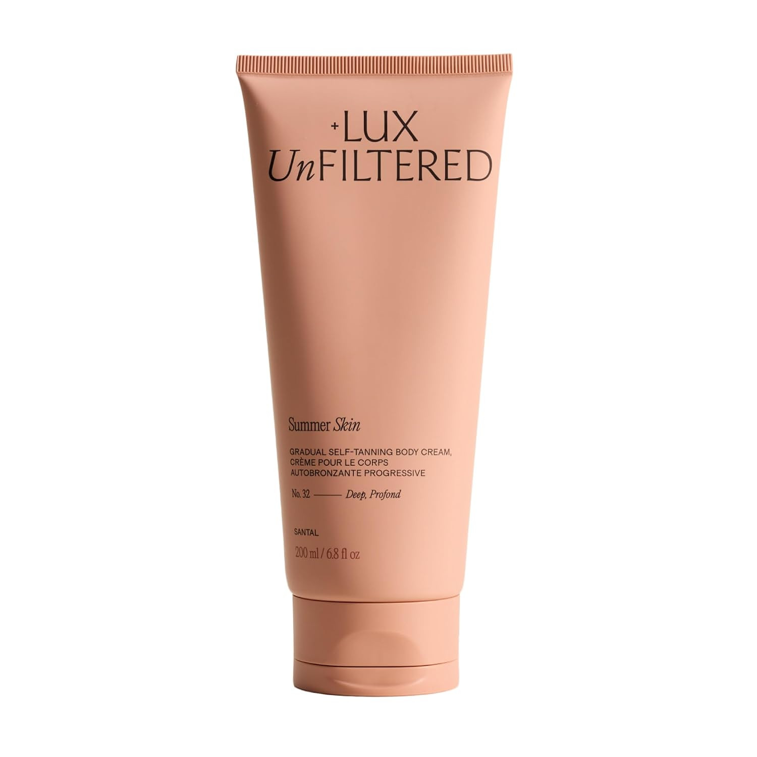 + Lux Unfiltered N°32 DEEP Gradual Self Tanning Cream in Santal, Hydrating Self Tanning Lotion, Gluten Free, Vegan + Cruelty Free Self Tanner, Luxurious Sunless Tanner Loaded with Antioxidants | Amazon (US)