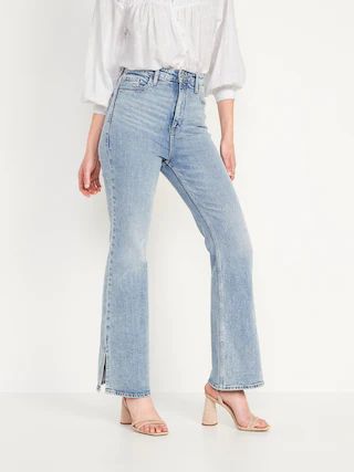 Higher High-Waisted Side-Slit Flare Jeans for Women$40.00$44.99Extra 20% Off Taken at Checkout25 ... | Old Navy (US)