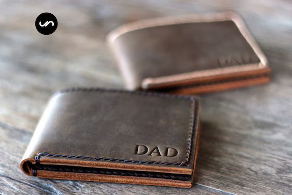 BIFOLD LEATHER WALLET, Personalized Wallet, Leather Credit Card Holder, Slim Leather Wallet, Mini... | Etsy (US)