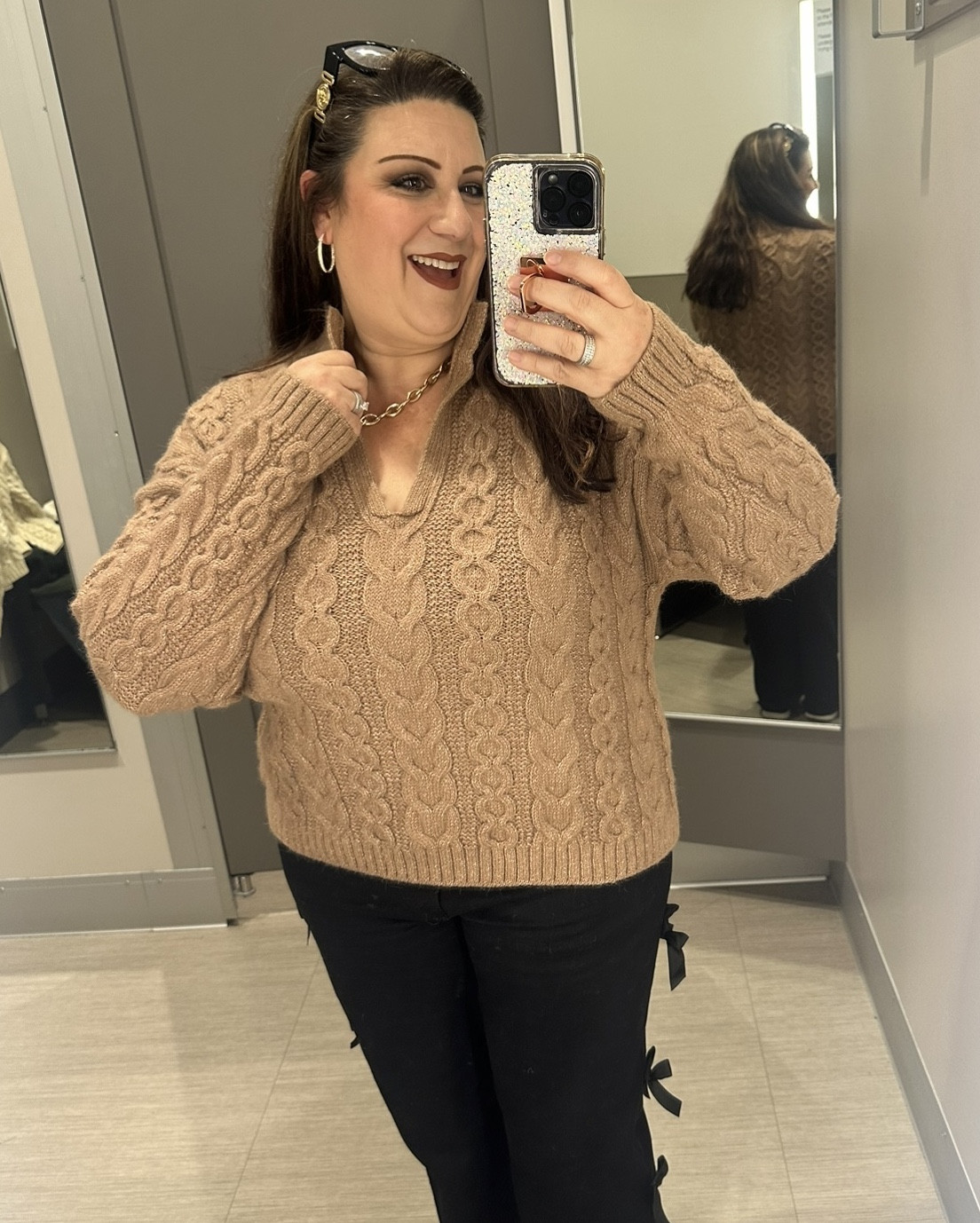 I need your help, I seriously can’t decide between these two sweaters that are on sale for nearly 50% off. One is cream colored & the other is a pretty tan beige brown color. How wild is this preppy collar they have lol. 

Tan or cream…… ?  

If you want one of these crop knit sweaters for yourself ✅ my LTK or comment “ want “ for a DM with my sizing info & details. 

#sweaterseason #comfortablestyle #styleover50 #fashionover50 #plussizefashion #bowjeans #plussizesweaters #styleover40 #over50style #over40style #target ##targetfinds #targetfashion @target @walmart #walmart #walmartstyle #walmartfashion 

#LTKPlusSize #LTKmomlife #LTKPetite