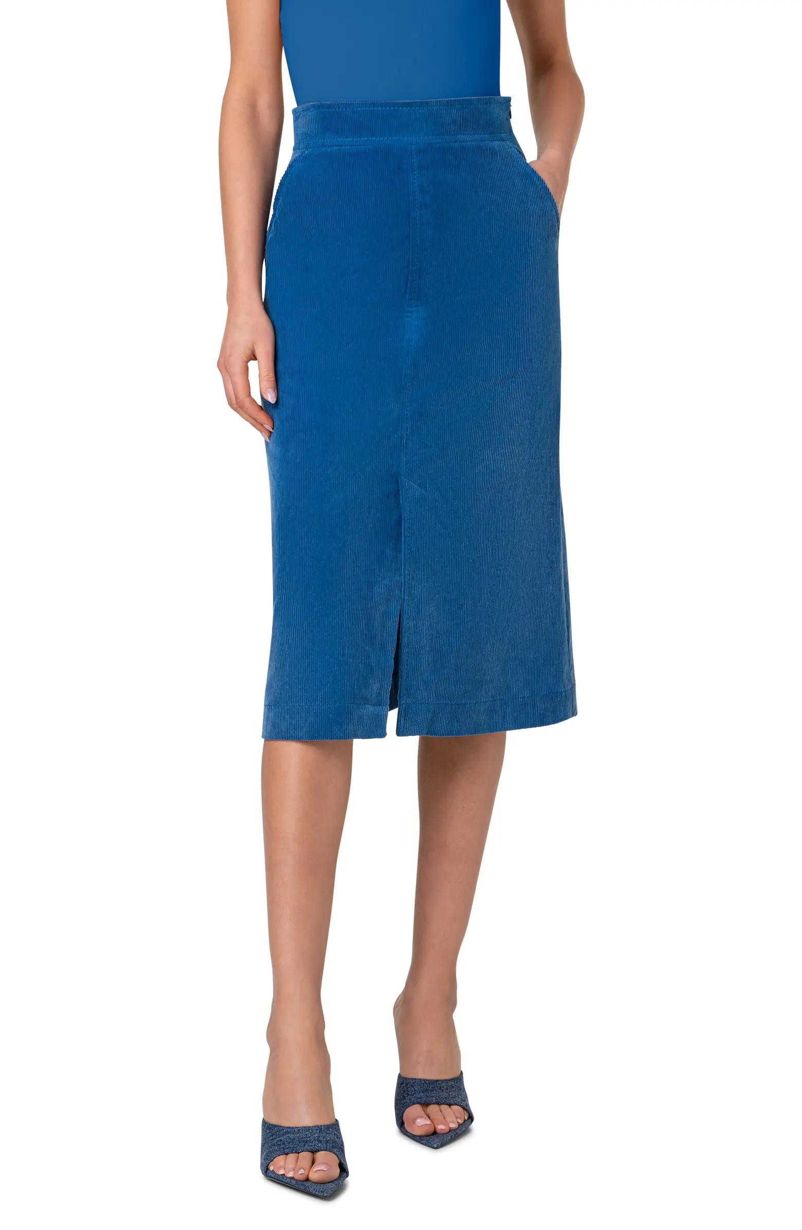 Corduroy A-Line Midi Skirt | Nordstrom