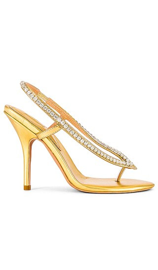 Aria Sandal in Gold Metallic | Revolve Clothing (Global)