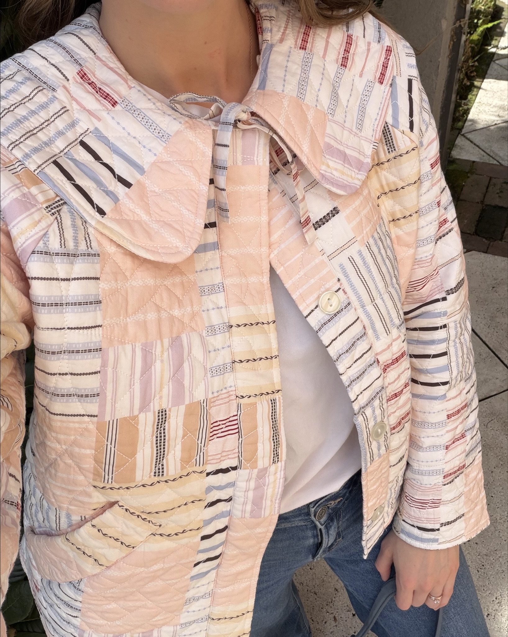 THE jacket of the season😍 

I’m wearing a size 4 and I am typically a size small. I would definitely say if it’s true to size! 

Cannot get over the sheer beauty of this quilted jacket from @SEZANE. You’ll find me wearing this nonstop this season. You can style it with jeans, a skirt, shorts, or even over a dress!! I didn’t realize until I tried it on for the first time, but the collar is actually detachable which means more ways to style it🫶🏼

Spring fashion, spring style, quilted jacket, quilt, spring outfit, summer outfit, date, night, outfit, farmers market, ootd, Parisian style, French style style, feminine

#LTKSeasonal #LTKootd #LTKmomlife