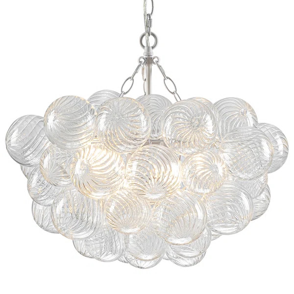 Aragons Modern Glass Bubble Ball Chandelier, Dia 20" | Wayfair North America