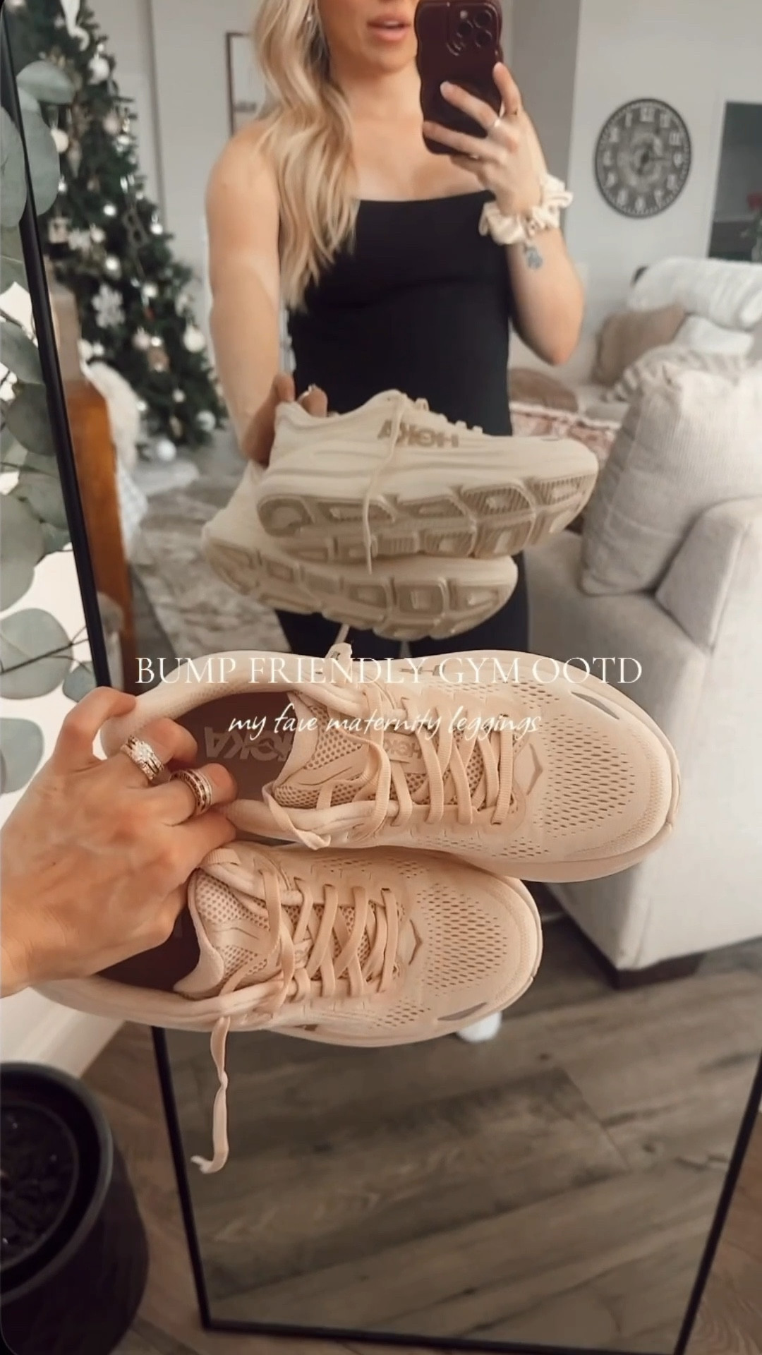 Sharing my little gym outfit of the day all from vitality! I’m in a size extra small in the leggings and a size medium in the top!! living in these leggings lately, they are so comfortable for a growing bump but also they literally suck everything in and make you look and feel good!!! ✨🤭

Also linking my favorite new shoes workout shoes — they are hokas. I got them from a local store, but I’m linking them from a few places.!m



#LTKActive #LTKmomlife