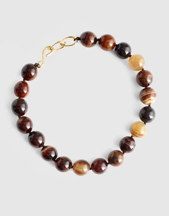 Semiprecious Oversized Beaded Choker Necklace | Madewell