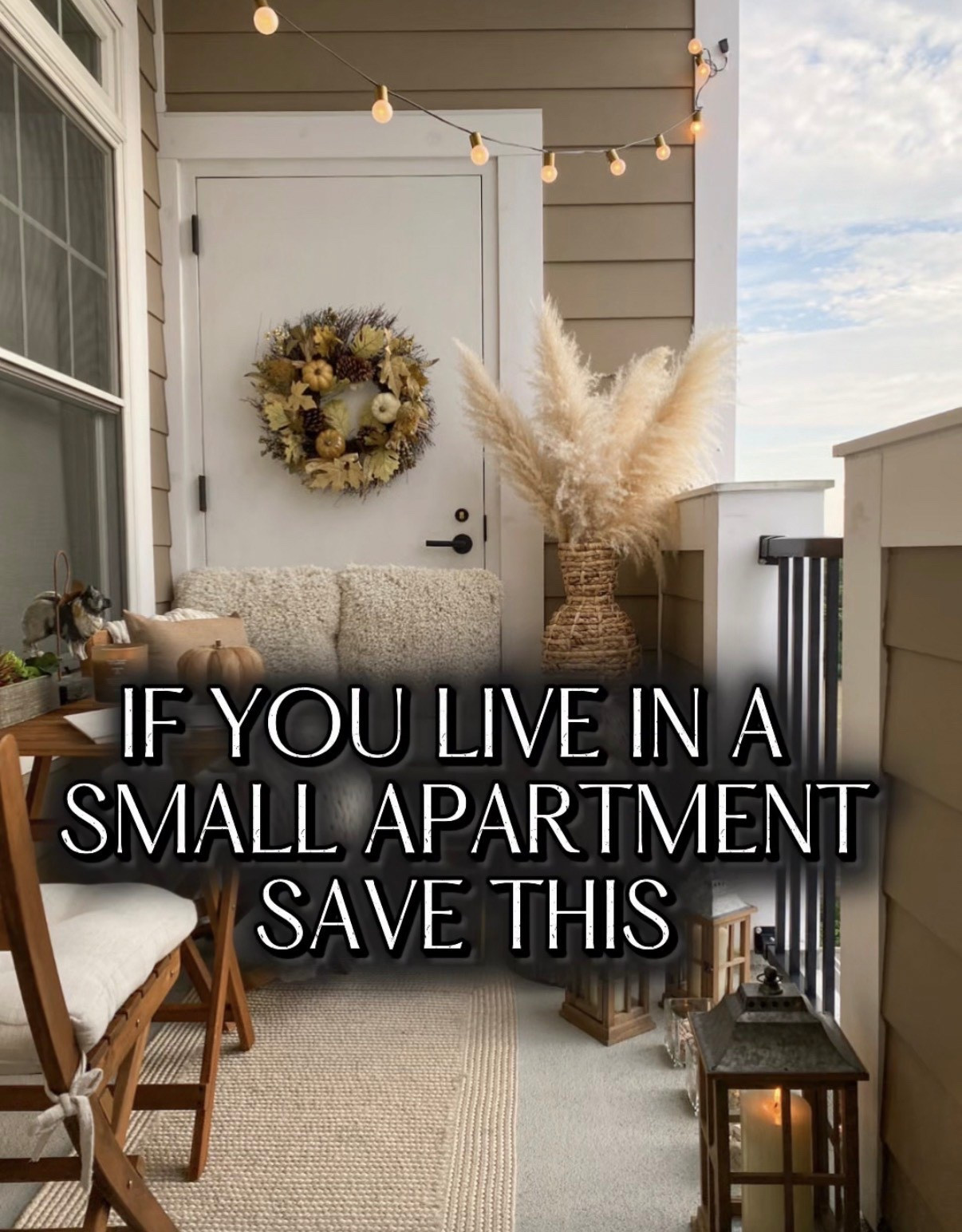 If you live in a small apartment save this