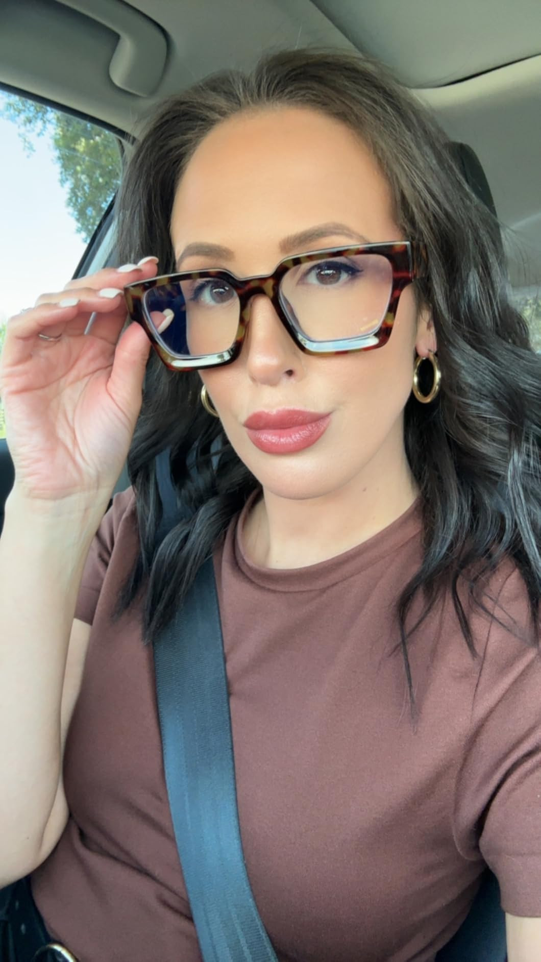 AIEYEZO Square Thick Frame Glasses for Women Men Fashion Blue Light Glasses Trendy Chic Computer ... | Amazon (US)