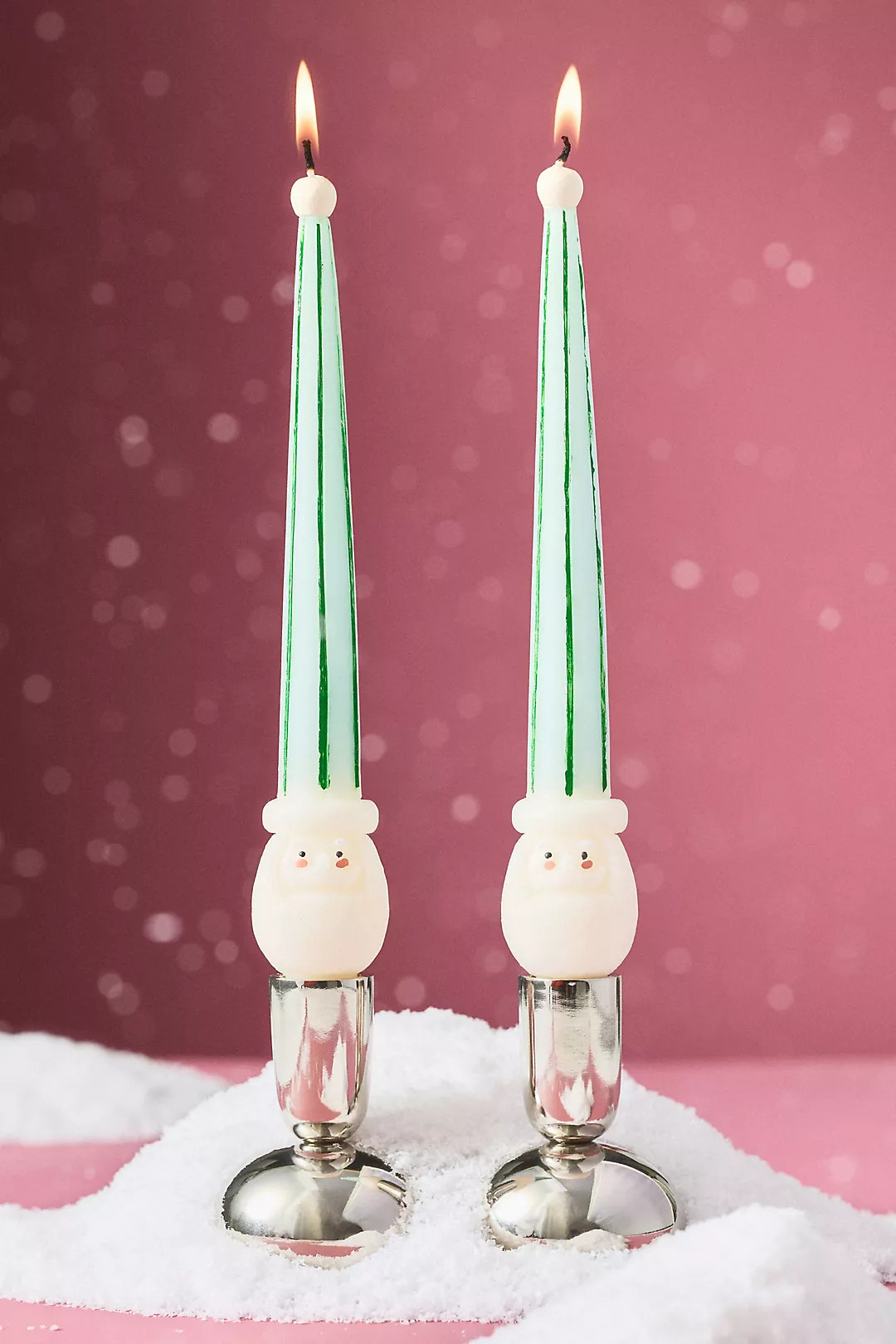 Santa Taper Candles, Set of 2 | Anthropologie (US)