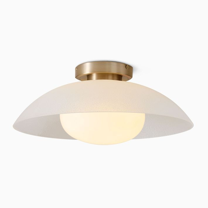 Bezel Glass Flush Mount (16") | West Elm (US)