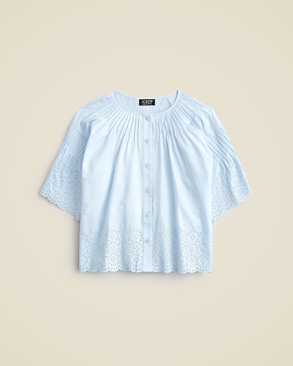 Jolie top in eyelet cotton poplin | J. Crew US