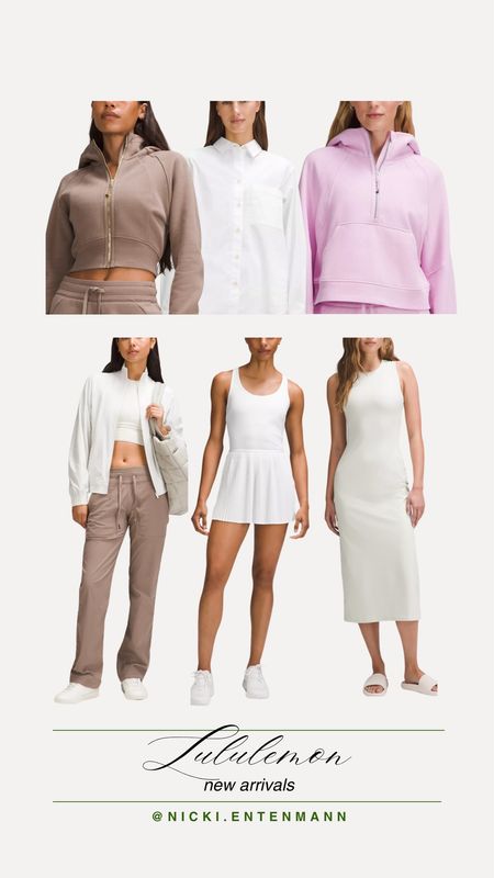 New Lululemon arrivals! Love these colors for spring! 

New lululemon, lululemon arrivals, tennis dress, athleisure, fitness outfits, activewear, 

#LTKfitness #LTKActive #LTKstyletip