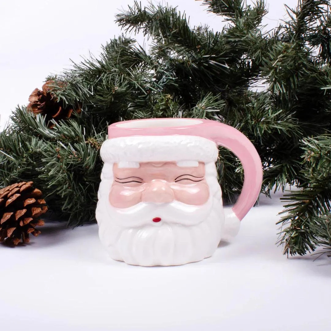 Pink Santa Mug - Etsy | Etsy (US)