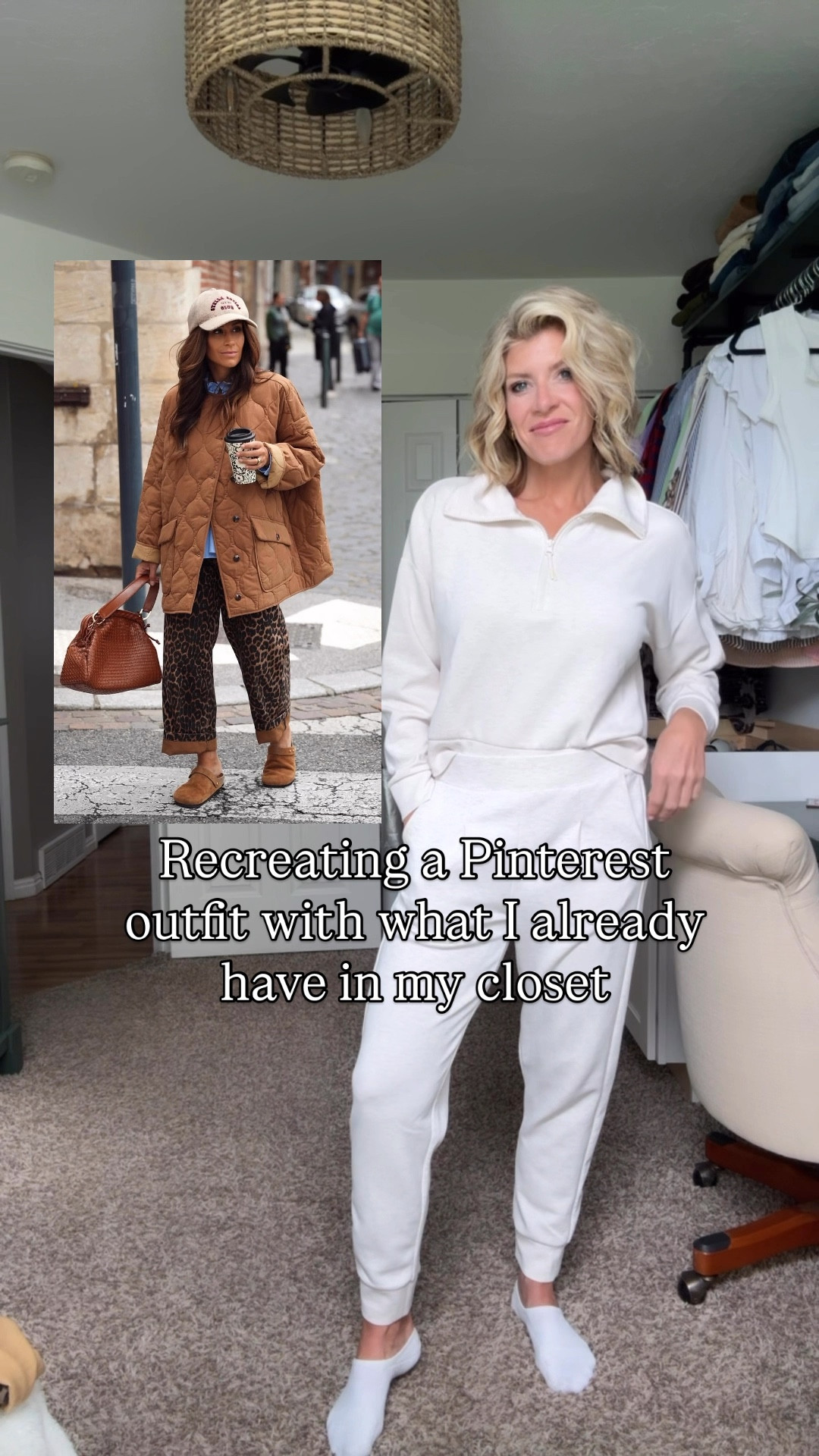 Recreating this Pinterest look with what I have. Fall jackets. Leopard pants. Fall layering  

#LTKOver40 #LTKStyleTip #LTKSeasonal
