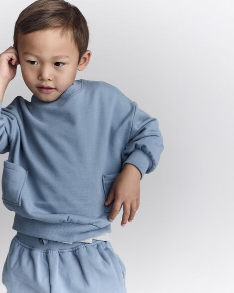 Toddler Otter Sweatshirt™ with Pockets - Blue | Carter's Inc