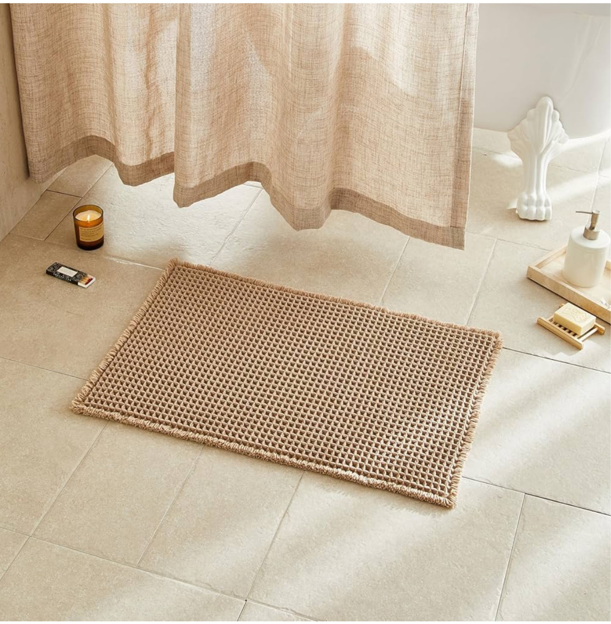 Super cute waffle weave bath mat. Just got the smallest size in tan.  

#LTKSaleAlert #LTKHome
