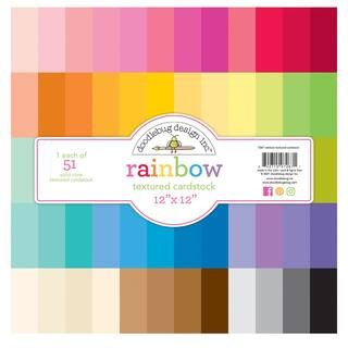 Doodlebug Design Inc.™ Rainbow Textured Cardstock Pad, 12" x 12" | Scrapbook Paper Packs | Mich... | Michaels Stores