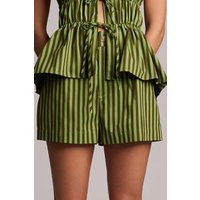 Remi Shorts Green Stripe | Color: Green Stripe | Size: L | Curio