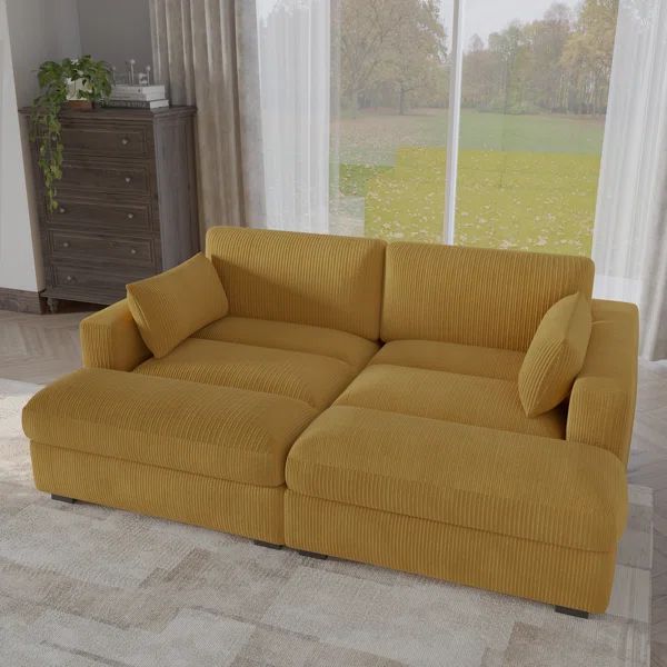 Bentura 83.9'' Corduroy Sleeper Sofa | Wayfair North America