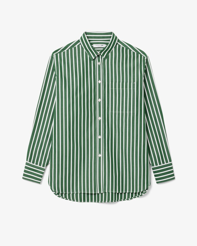 Chemise oversize en popeline de coton | Lacoste FR