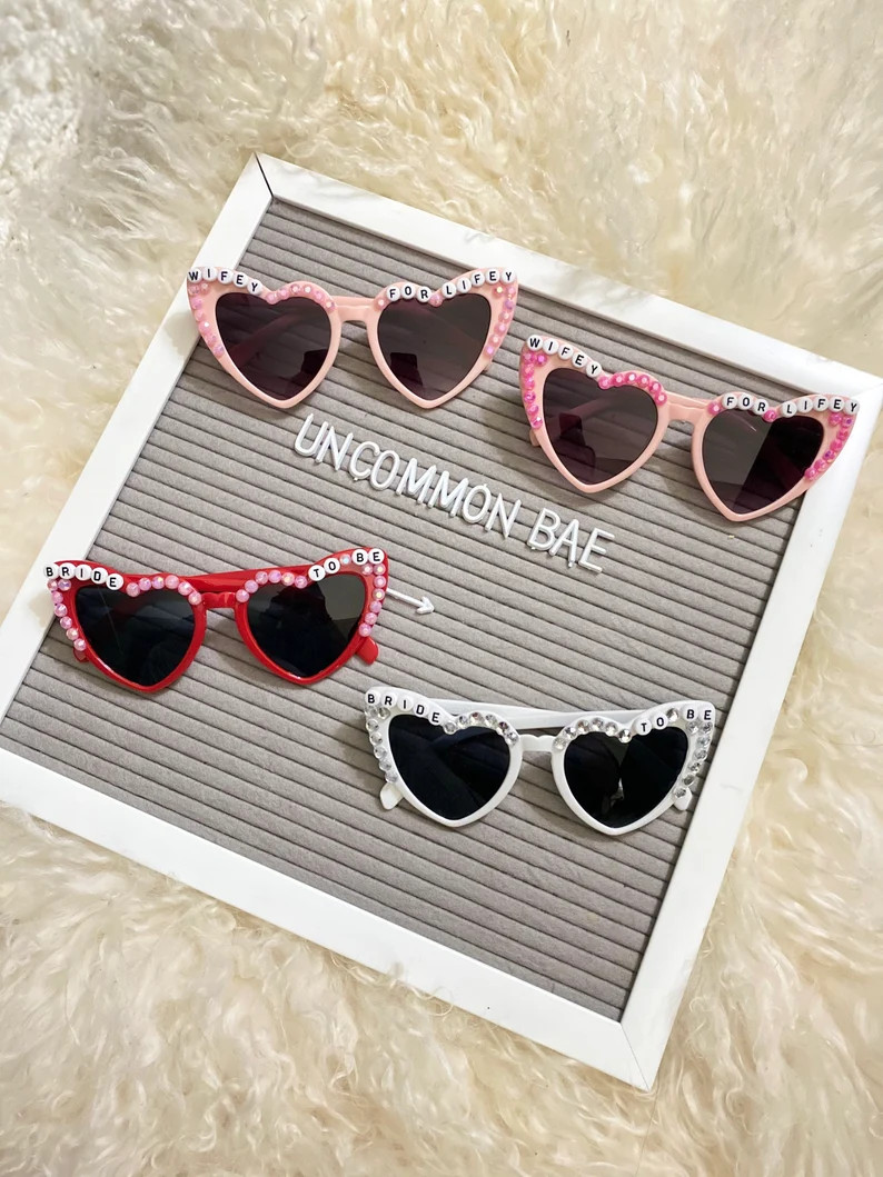Custom Bedazzled Sunglasses | Personalized Bridesmaid gift | Swiftie Squad | Must Have for Eras T... | Etsy (US)